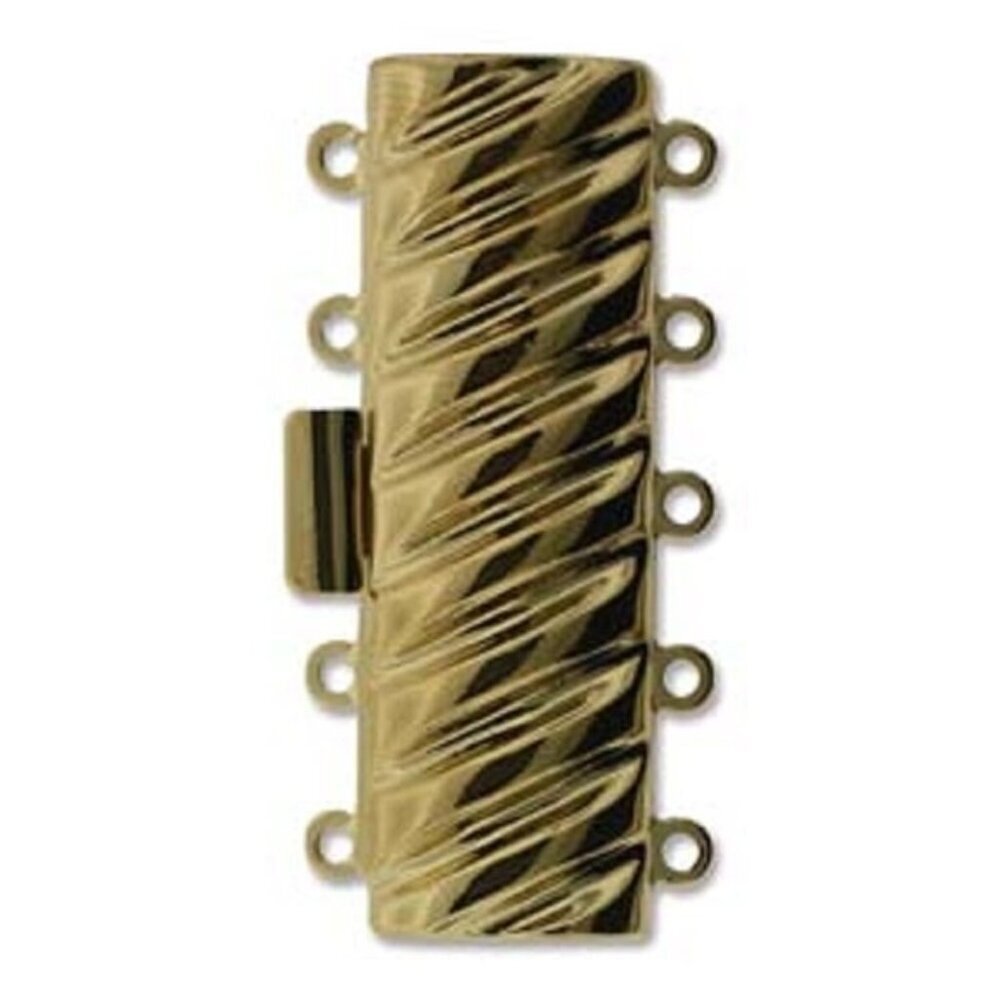 23K Gold Plated Elegant Elements 5 Strand Swirl Clasp  Elegant Elements New In P